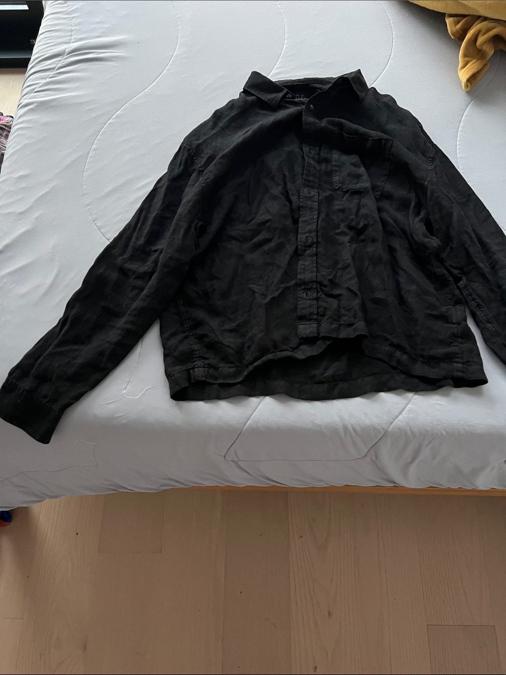 Abercrombie & Fitch Black Lightweight Button-Up Shirt Jacket